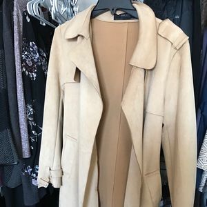 Zara suede coat